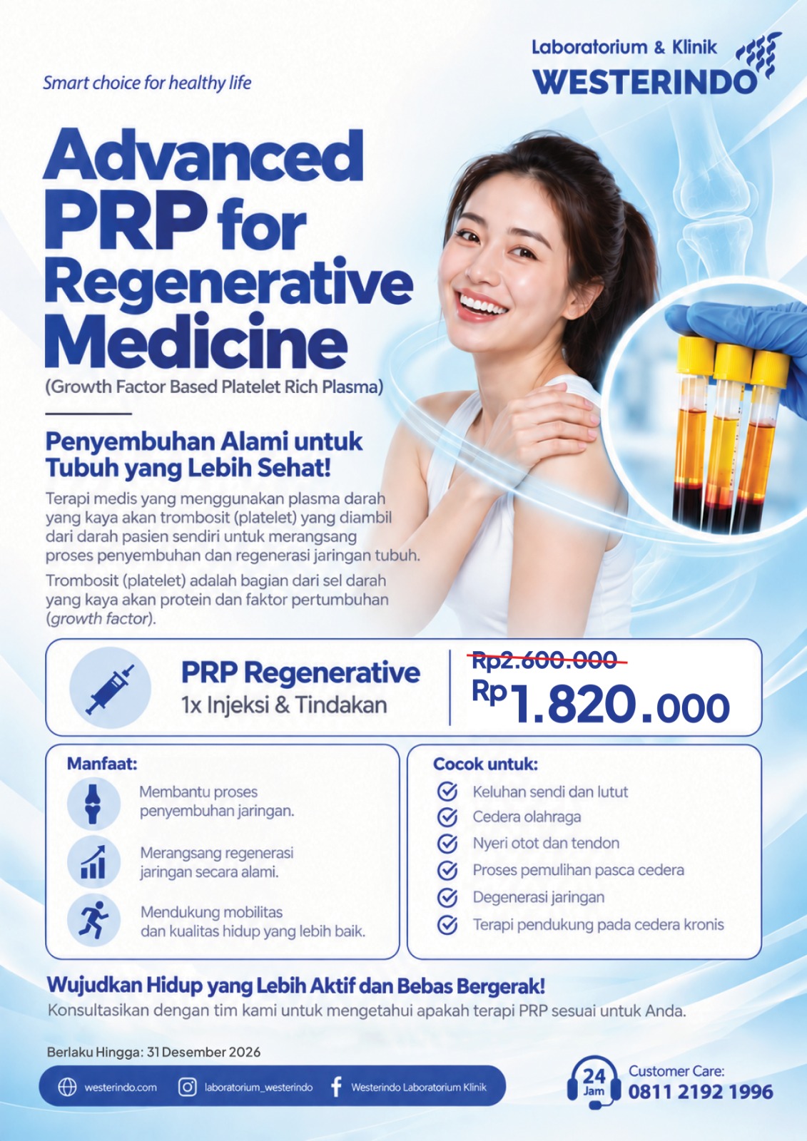 Advanced PRP for Regenerative Medicine: Supporting Tissue Recovery and Body Mobility