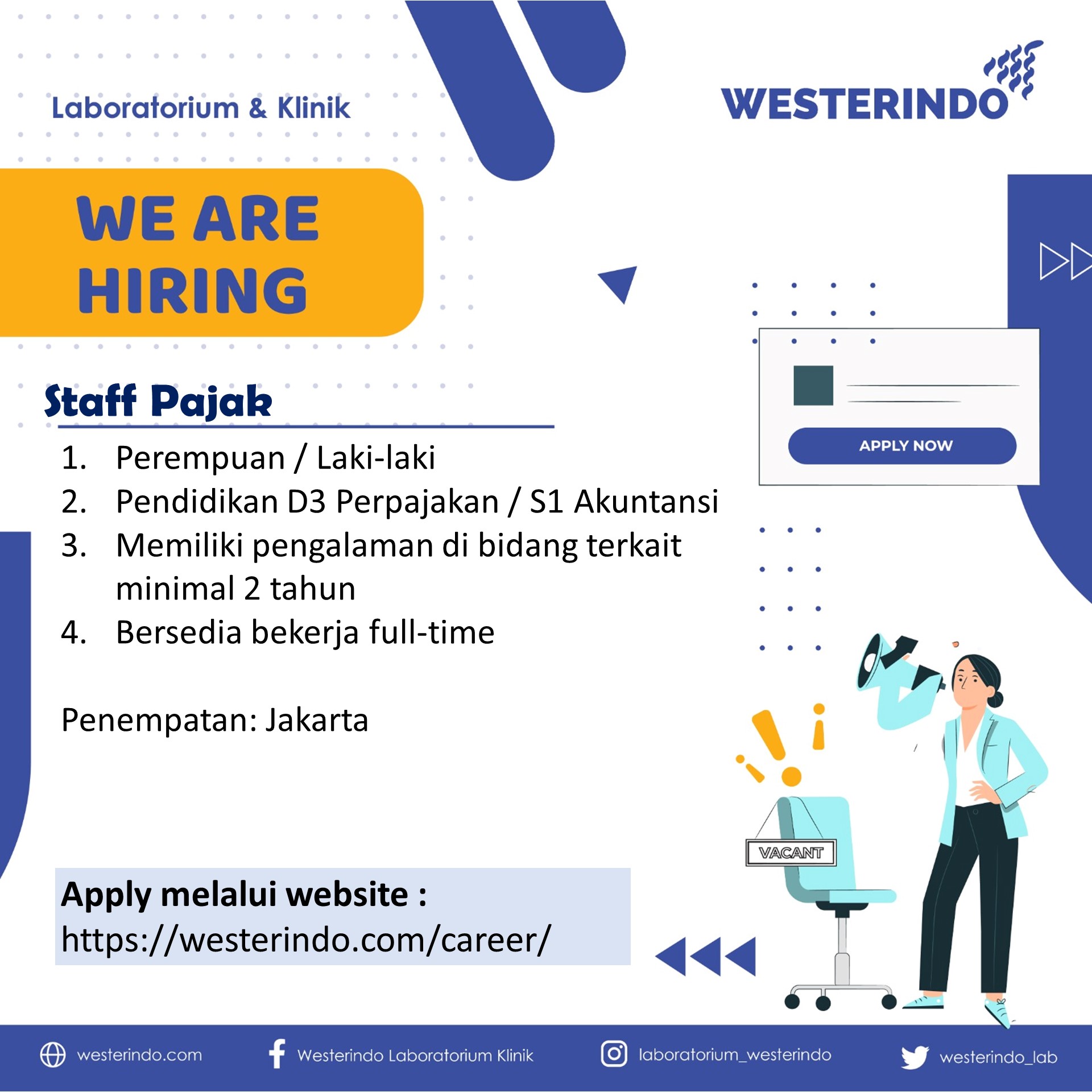 Staff Pajak - Westerindo Cipaku