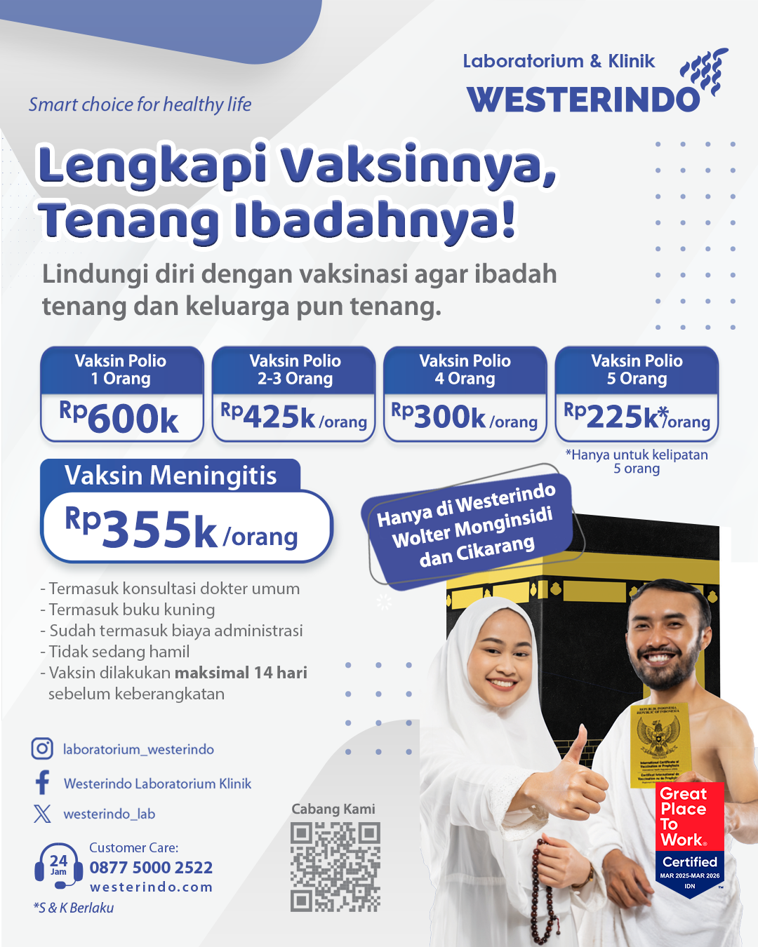 Lengkapi Vaksinnya, Tenang Ibadahnya