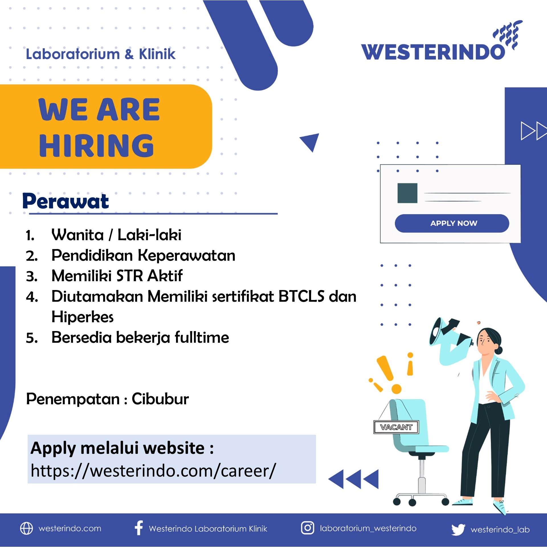 Perawat - Cibubur - Westerindo Cibubur