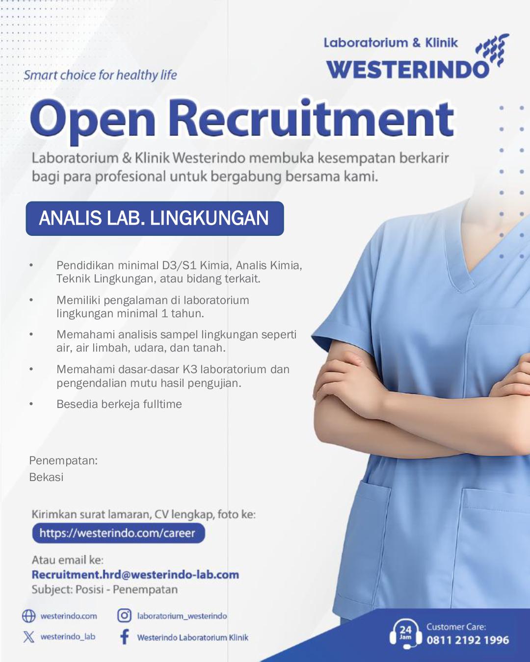 Analis Lab. Lingkungan - Westerindo Bekasi