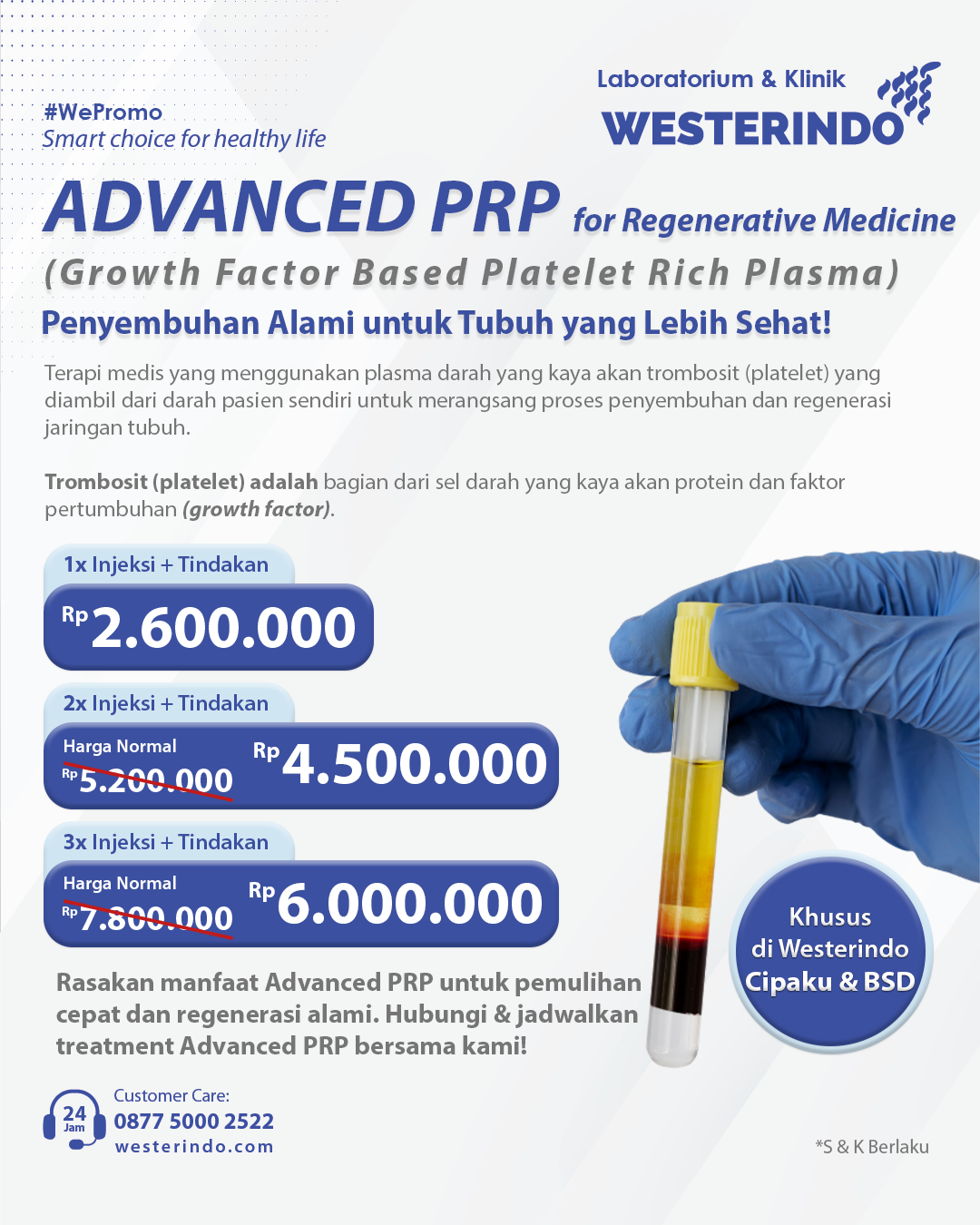 Advanced PRP Regenerative Medicine: Penyembuhan Alami untuk Tubuh yang Lebih Sehat