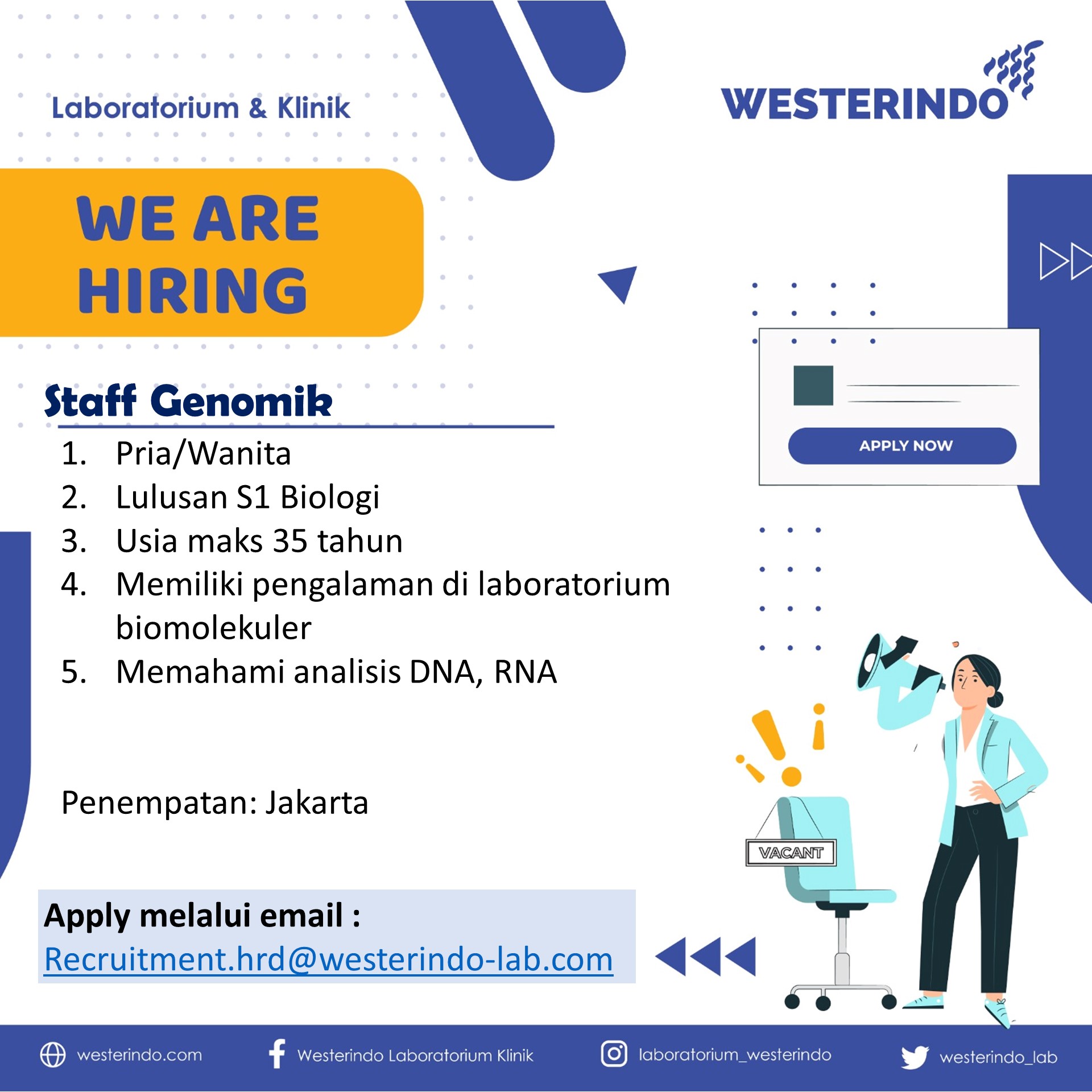 Staf Genomik - Westerindo Cipaku